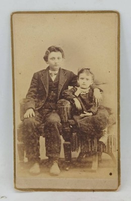 Carte de Visite of Two Seated Individuals