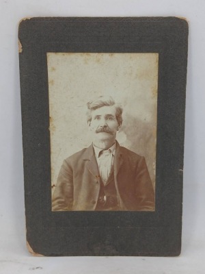 Portrait Photograph on Rectangular Matte Card