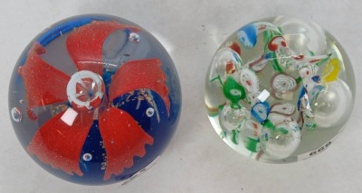 (2) Art Glass Paperweights - 3