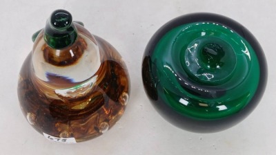 (2) Fruit-Themed Glass Paperweights - 5