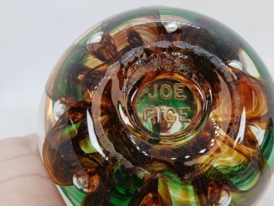 (2) Fruit-Themed Glass Paperweights - 9