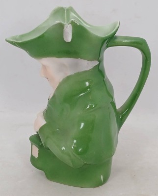Royal Bayreuth Green Lamplighter Creamer - 2