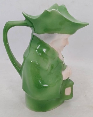 Royal Bayreuth Green Lamplighter Creamer - 4