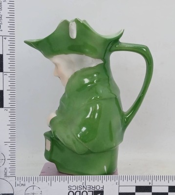 Royal Bayreuth Green Lamplighter Creamer - 6