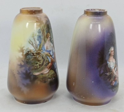 (2) RS Prussia-style Scenic Vases - 4