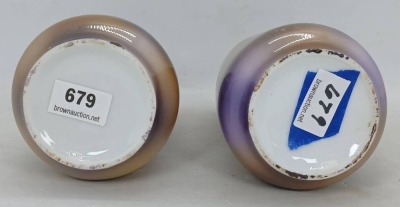 (2) RS Prussia-style Scenic Vases - 5
