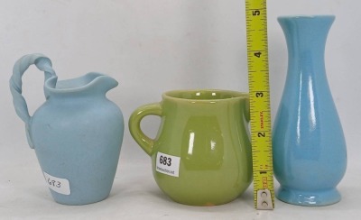 (3) Rosemeade Pottery Pieces - 9