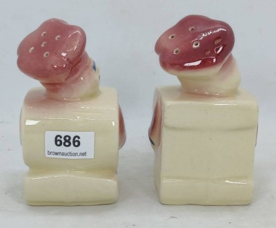 Shawnee Pottery Chef Salt and Pepper Shakers - 2