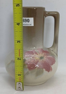 Weller Etna Pottery Jug, 4.75" Tall - 7