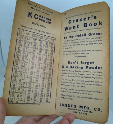 KC Baking Powder Grocer's Booklets - 3