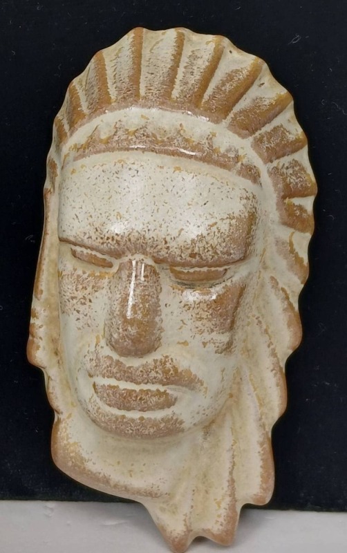 Frankoma Pottery Indian Head Wall Plaque