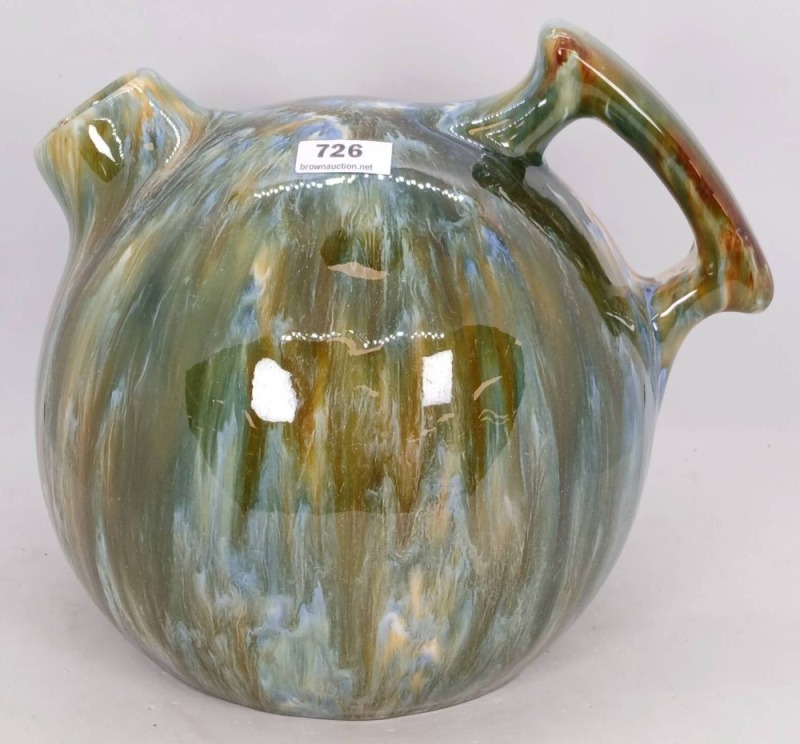 Multicolor Blended Glazed Stoneware Jug