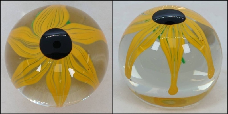 Handcrafted Free State Sunflower Paperweight