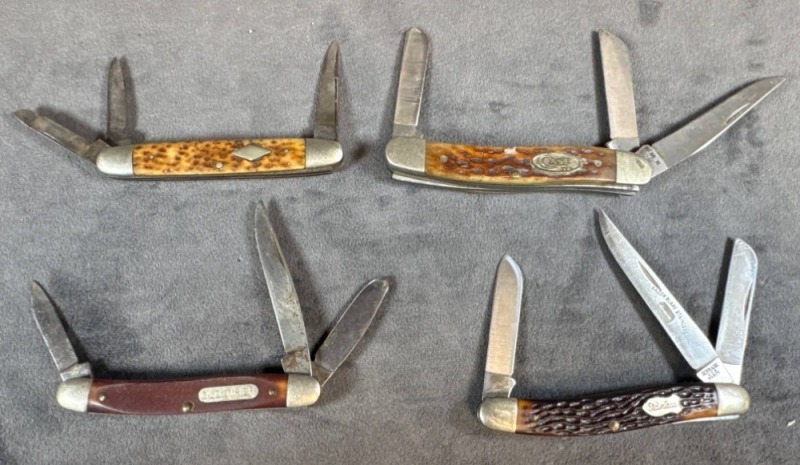 (4) Vintage Folding Pocket Knives