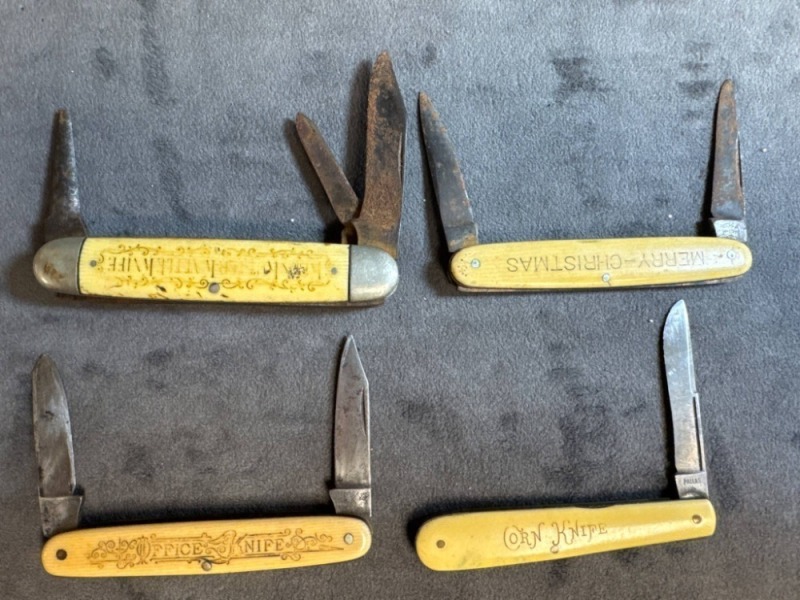 Four Vintage Folding Knives