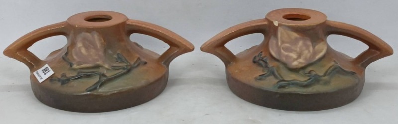 Roseville Magnolia 1156-2.5" Candleholders