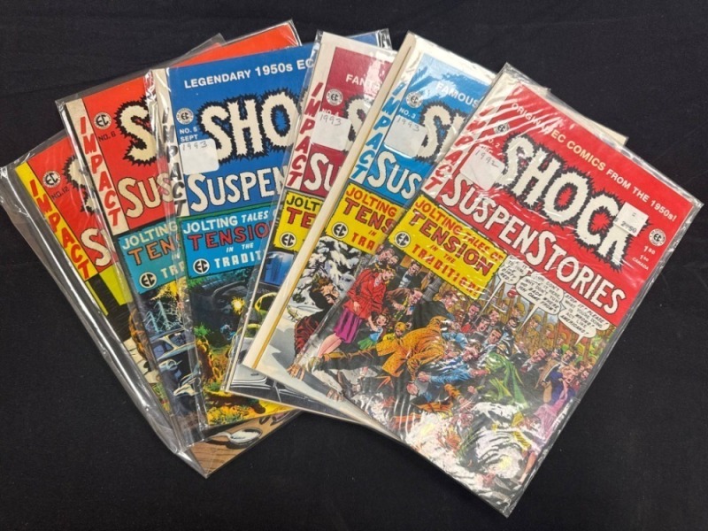 (6) EC Shock SuspenseStories Comics