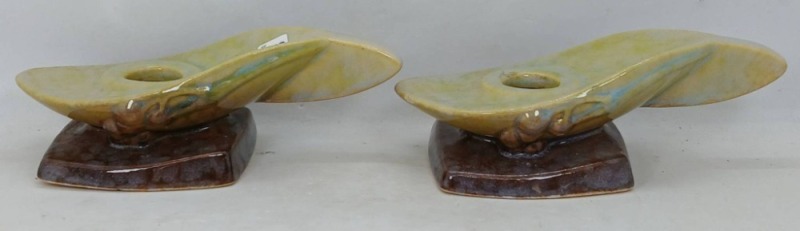 Roseville Wincraft 252 Candleholders