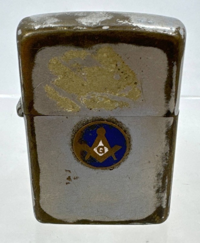 Pre-1954 Zippo Lighter with Masonic Emblem