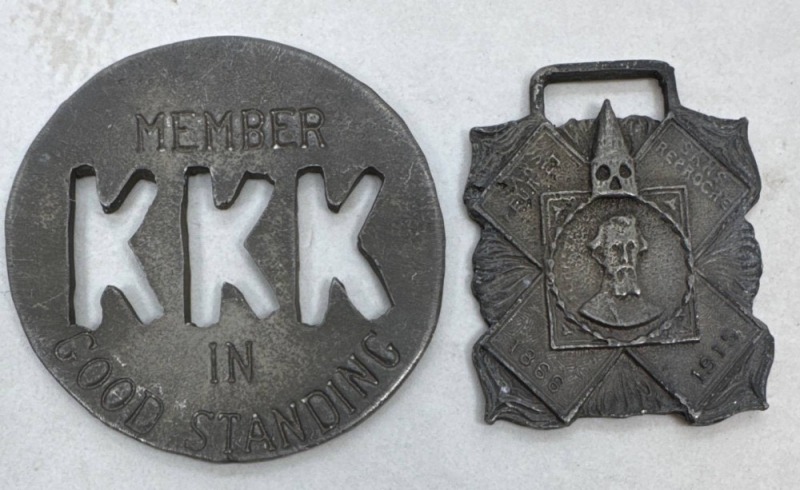 KKK Watch Fob and Membership Token Lot