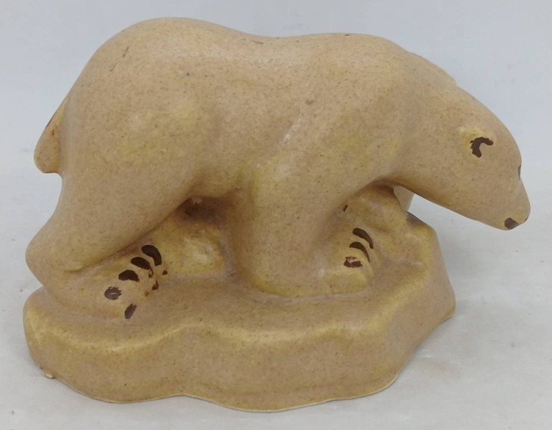 Niloak Polar Bear Planter in Tan Glaze
