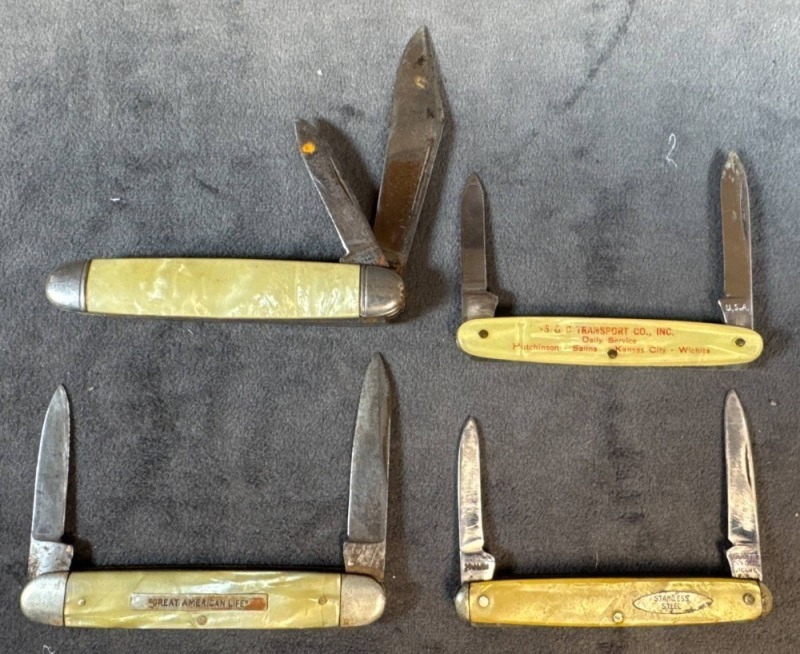 Four Vintage Pocket Knives