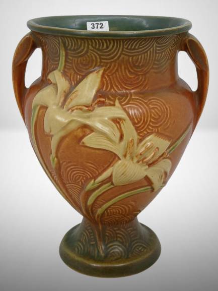 Roseville Zephyr Lily 202-8" Vase