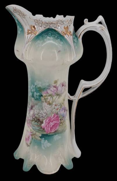 RS Prussia Floral Porcelain Tankard