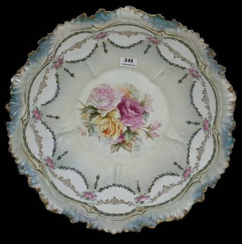 RS Prussia Floral Design Bowl