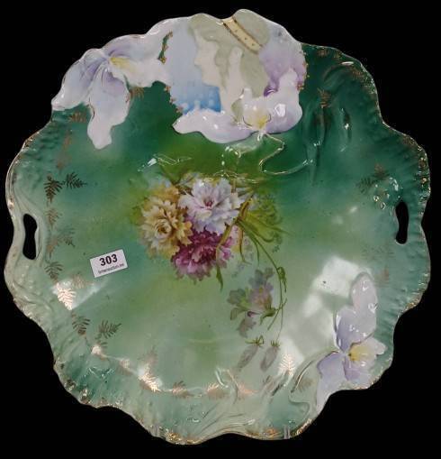 RS Prussia Hidden Image Cake Plate