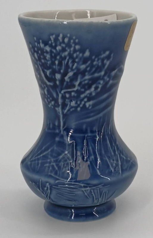 Schulz Porcelain 3.5" Blue Vase