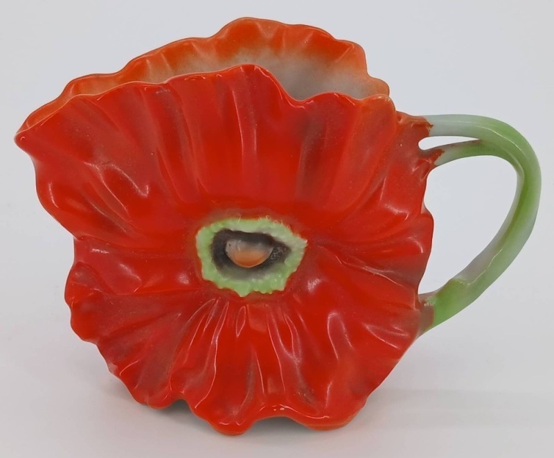 Royal Bayreuth Red Poppy Creamer