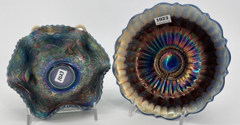 (2) Cobalt Carnival Berry Bowls