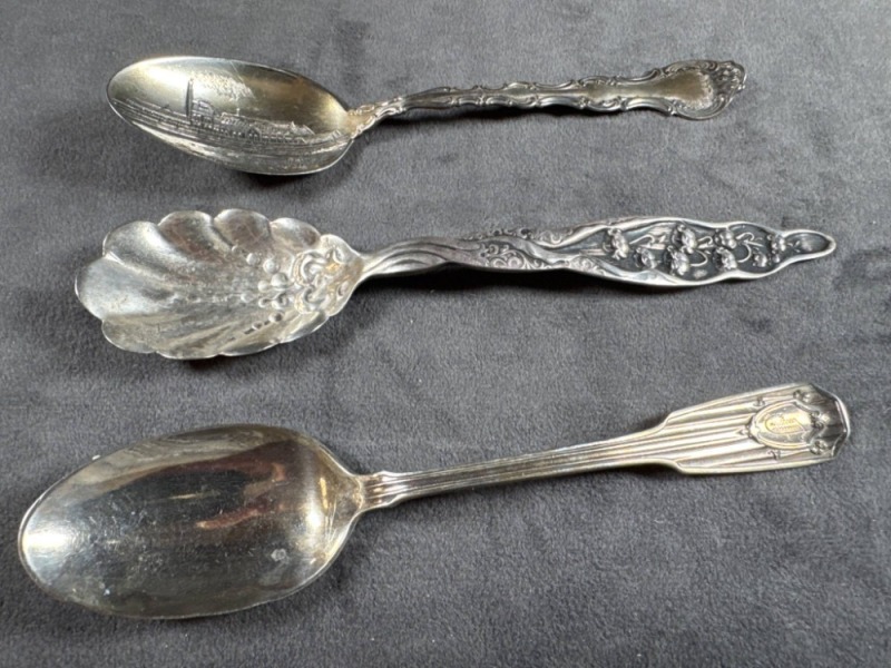 Three Sterling Silver Spoons