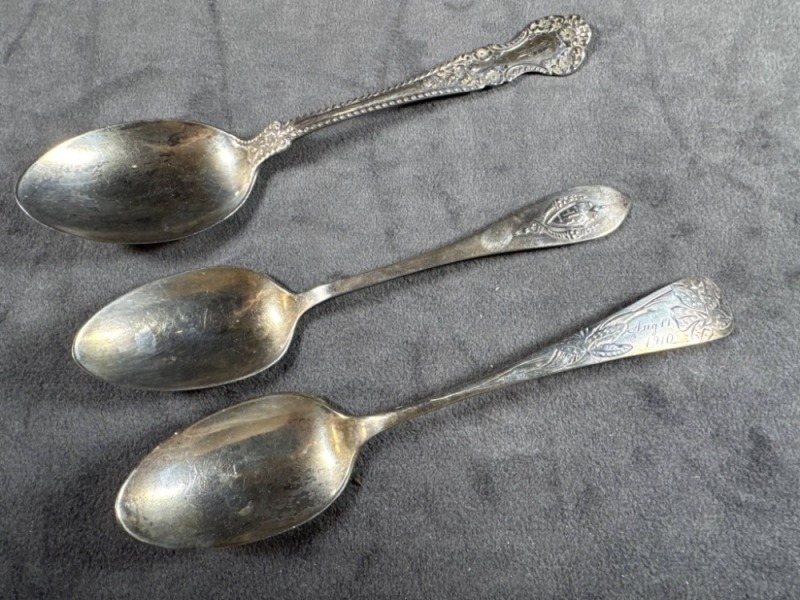 Three Sterling Silver Spoons