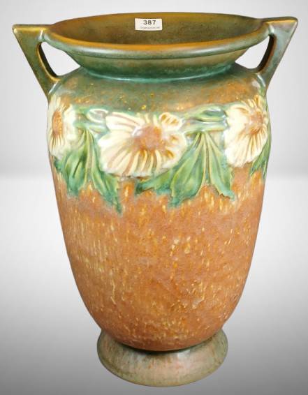 Roseville Dahlrose 370-12" Vase