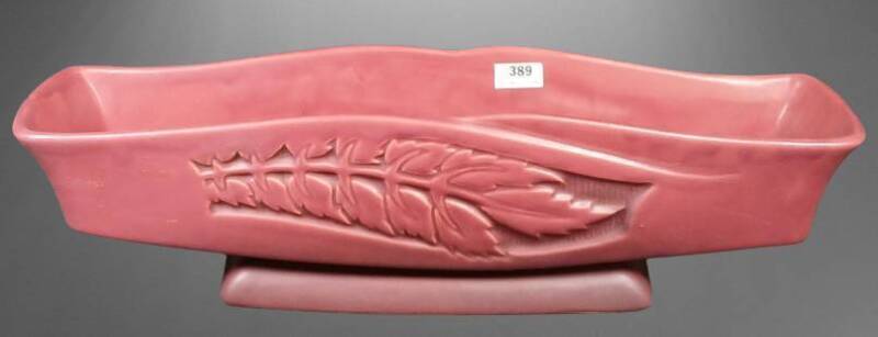 Roseville Silhouette 731-14" Red Planter