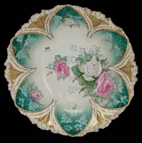 RS Prussia Porcelain Floral Bowl