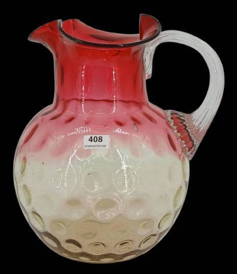 Art Glass Amberina Pitcher