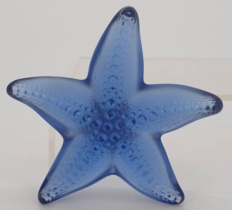 Lalique France Blue Crystal Starfish