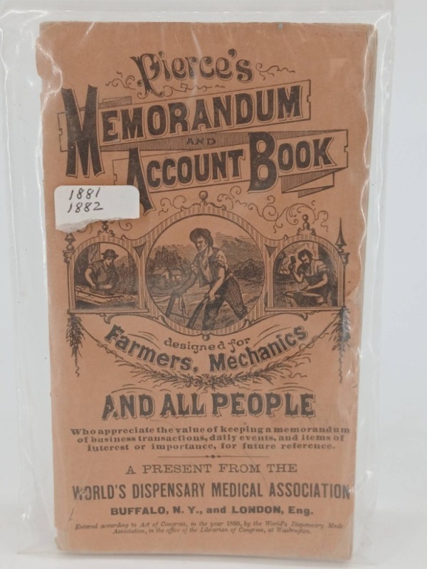 Pierce's Memorandum and Account Book