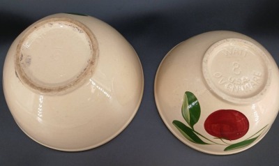 (4) Watt Pottery Mixing Bowls - 7