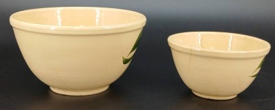 (4) Watt Pottery Mixing Bowls - 13