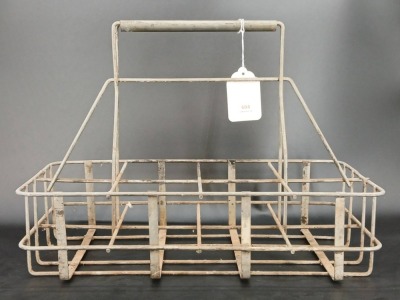 Wire Milk Bottle Carrier With Handle - 3