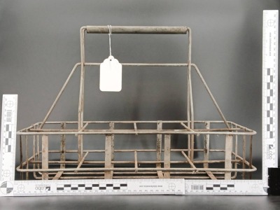 Wire Milk Bottle Carrier With Handle - 5