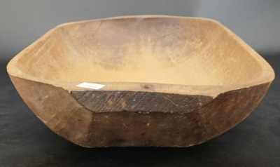 Wooden Dough Bowl - 3
