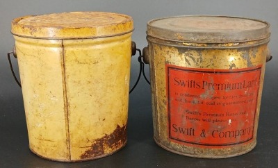 (2) Lard Tins with Branding - 3