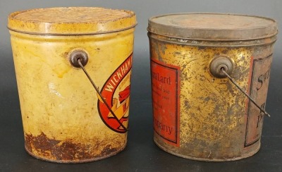 (2) Lard Tins with Branding - 4