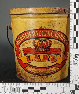 (2) Lard Tins with Branding - 6