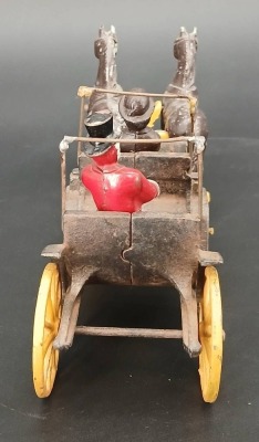 (2) Cast Iron Horse-Drawn Carriages - 12